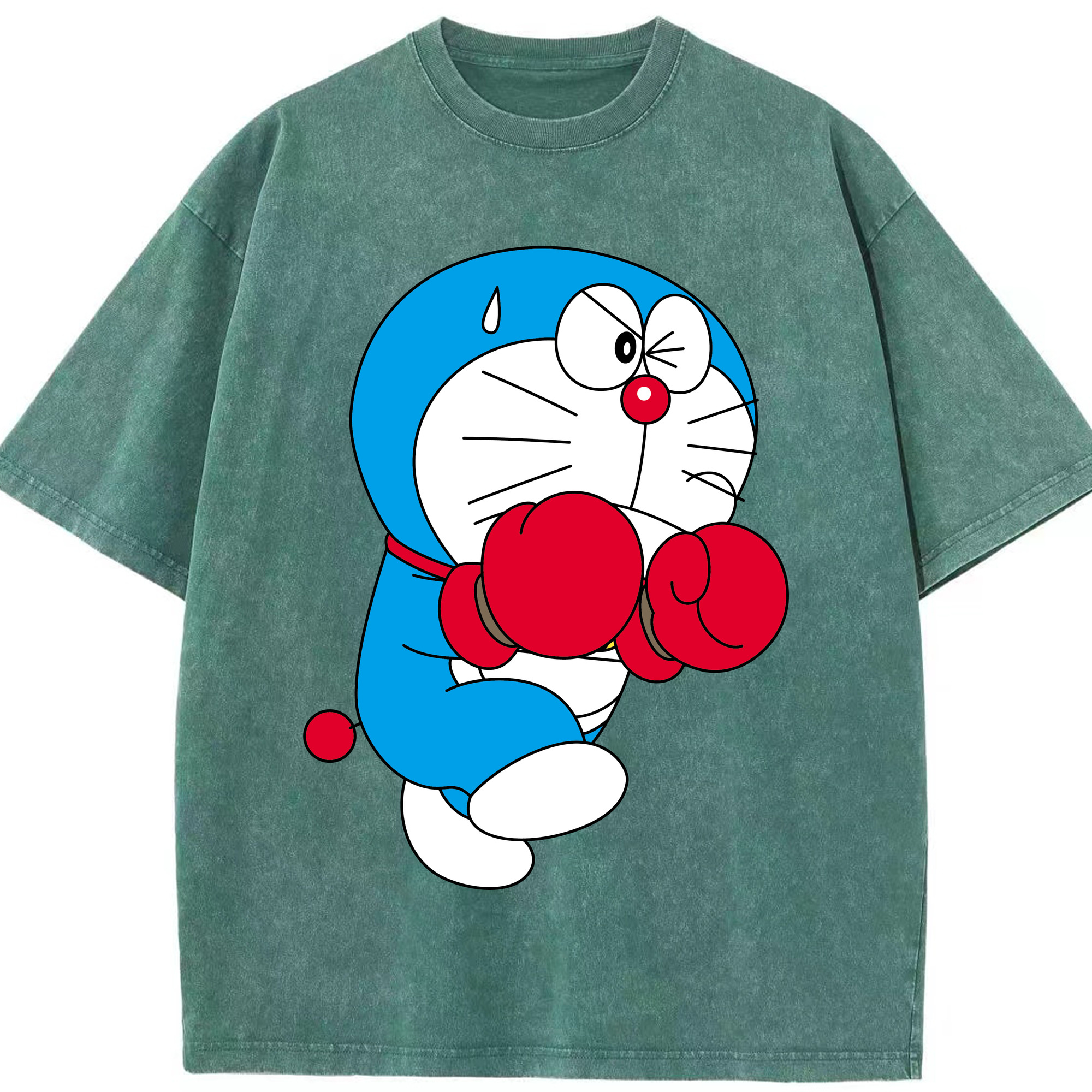 （画像用） ドラえもん Doraemon 綿100% ヴィンテージ風 半袖Tシャツ（フロントプリント）